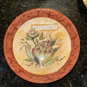 Susan Winget Pasta Bowl Artichoke Certified International Vegetables 9” Read